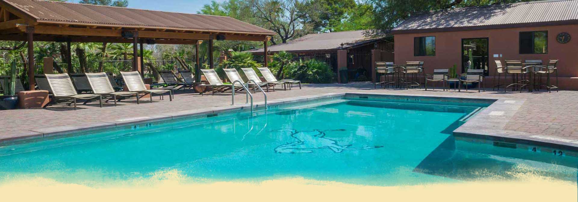 White Stallion Ranch Pool Header