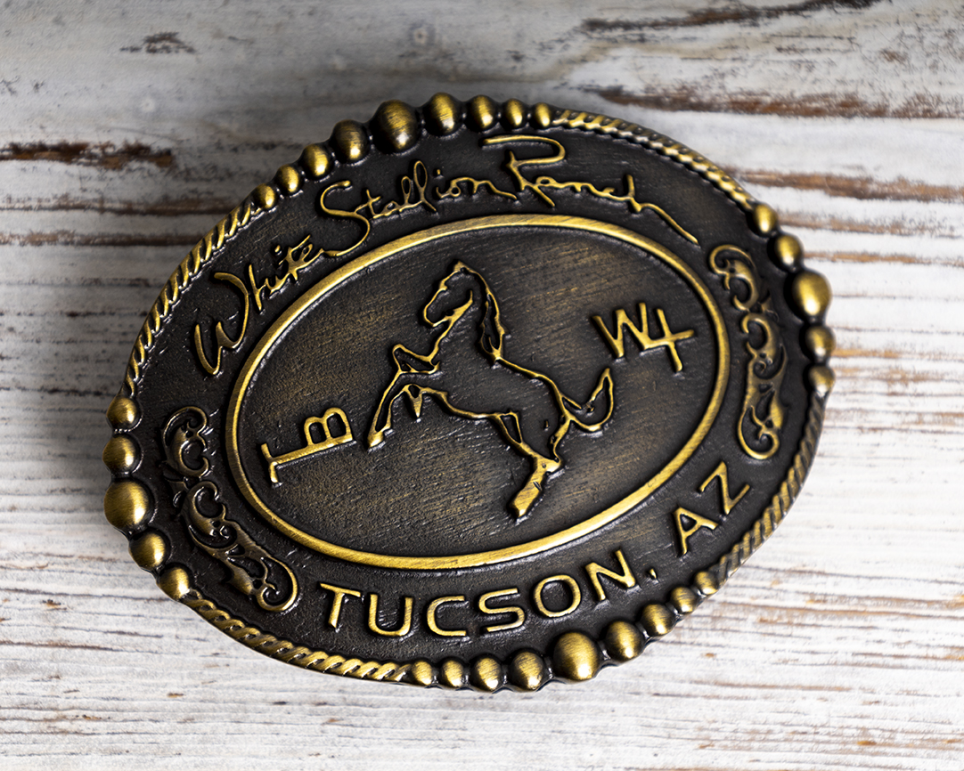 White Stallion Ranch Belt Buckle