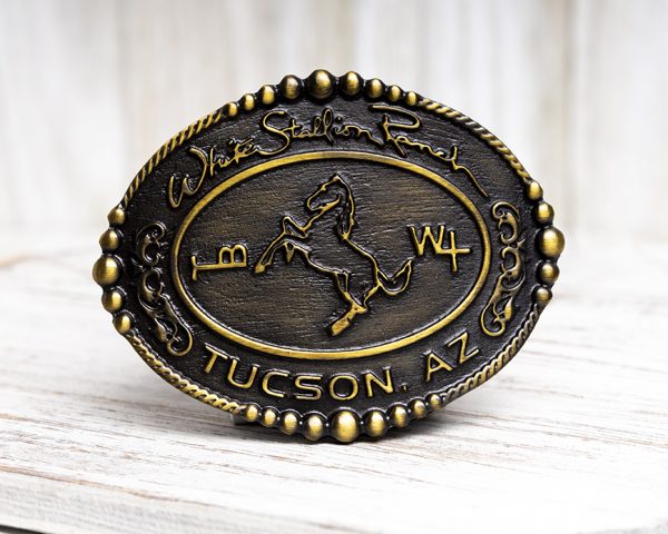 White Stallion Ranch Belt Buckle