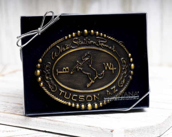 White Stallion Ranch Belt Buckle
