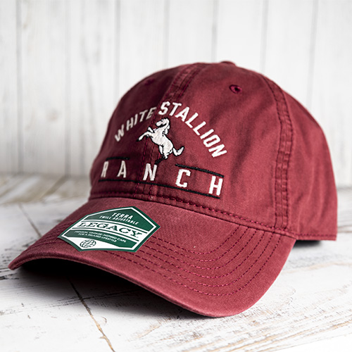 Red White Stallion Ranch Hat With RANCH In Bold